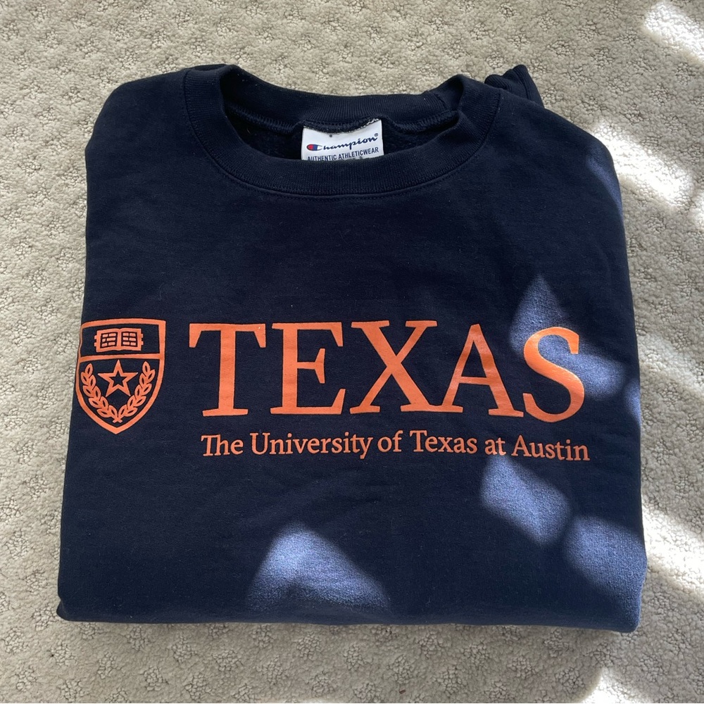 Navy UT Austin sweatshirt